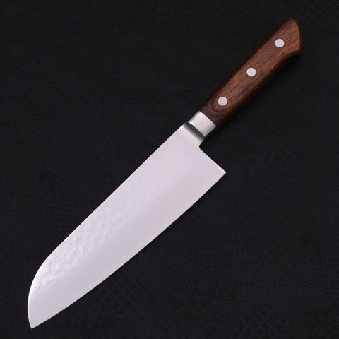 Santoku VG-5 Tsuchime Western Handle 175mm (6.8”)-[Musashi]-[Japanese-Kitchen-Knives]