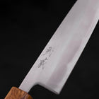 Santoku White Steel #1 Poliert Eichenholz Griff 165mm-[Musashi]-[Japan-Küchenmesser]
