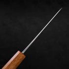 Santoku White Steel #1 Poliert Eichenholz Griff 165mm-[Musashi]-[Japan-Küchenmesser]