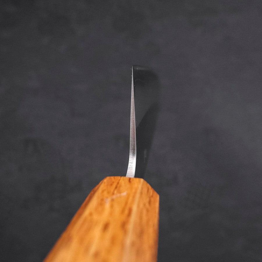Santoku White Steel #1 Poliert Yaki Urushi Griff 165mm-[Musashi]-[Japan-Küchenmesser]