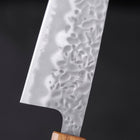 Santoku White Steel #1 Tsuchime Sumi Urushi Griff 165mm-[Musashi]-[Japan-Küchenmesser]