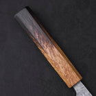 Santoku White Steel #1 Tsuchime Sumi Urushi Griff 165mm-[Musashi]-[Japan-Küchenmesser]
