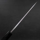 Santoku White Steel #2 Kasumi Chokin Sakura Fuji Buffalo Ebony Handle 180mm (7”)-[Musashi]-[Japan-Küchenmesser]