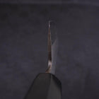 Santoku White Steel #2 Kasumi Chokin "Samurai Im Vollmond" Büffelhorn und Ebenholz Griff 180mm-[Musashi]-[Japan-Küchenmesser]