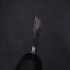 Santoku White Steel #2 Kurouchi Chokin "Bijin-Ga In Ukiyo-E" Büffelhorn und Ebenholz Griff 170mm-[Musashi]-[Japan-Küchenmesser]