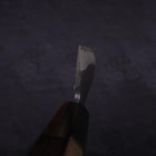 Santoku White Steel #2 Kurouchi Chokin "Samurai Im Vollmond" Büffelhorn und Ebenholz Griff 170mm-[Musashi]-[Japan-Küchenmesser]