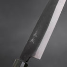 Santoku White Steel #2 Kurouchi Grüner Urushi Griff 165mm-[Musashi]-[Japan-Küchenmesser]