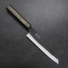 Santoku White Steel #2 Kurouchi Grüner Urushi Griff 165mm-[Musashi]-[Japan-Küchenmesser]