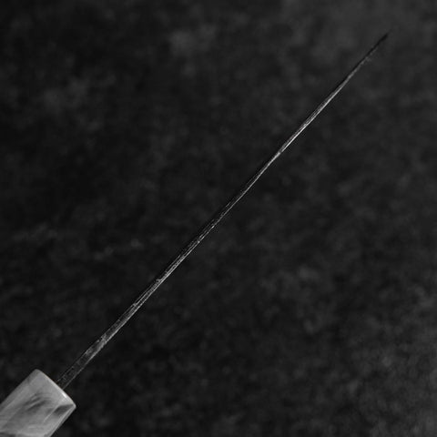Santoku White Steel #2 Kurouchi Kirschholz Griff 165mm-[Musashi]-[Japan-Küchenmesser]