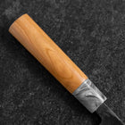 Santoku White Steel #2 Kurouchi Kirschholz Griff 165mm-[Musashi]-[Japan-Küchenmesser]
