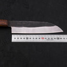 Santoku White Steel #2 Kurouchi Sumi Urushi Griff 165mm-[Musashi]-[Japan-Küchenmesser]