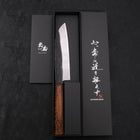 Santoku White Steel #2 Kurouchi Sumi Urushi Griff 165mm-[Musashi]-[Japan-Küchenmesser]