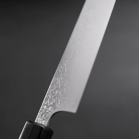 Santoku ZA-18 Damast Büffelhorn und Magnolienholz Griff 180mm-[Musashi]-[Japan-Küchenmesser]