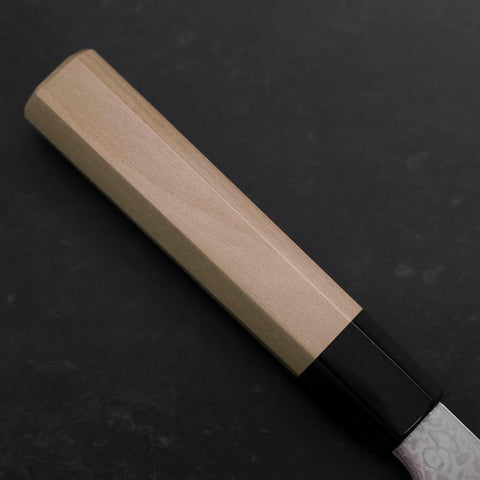 Santoku ZA-18 Damast Büffelhorn und Magnolienholz Griff 180mm-[Musashi]-[Japan-Küchenmesser]