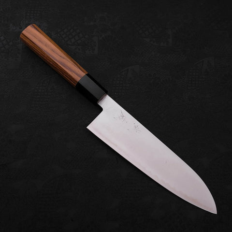 Santoku ZDP-189 Poliert Büffelhorn und Teakholz Griff 180mm-[Musashi]-[Japan-Küchenmesser]