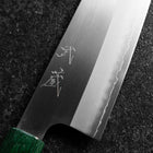 Santoku ZDP-189 Poliert Grüner Rosenholz Griff 165mm-[Musashi]-[Japan-Küchenmesser]