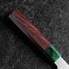 Santoku ZDP-189 Poliert Grüner Rosenholz Griff 165mm-[Musashi]-[Japan-Küchenmesser]