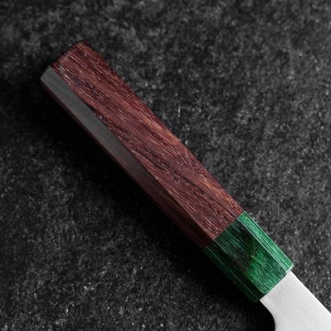 Santoku ZDP-189 Poliert Grüner Rosenholz Griff 165mm-[Musashi]-[Japan-Küchenmesser]