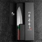 Santoku ZDP-189 Poliert Grüner Rosenholz Griff 165mm-[Musashi]-[Japan-Küchenmesser]