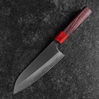 Santoku ZDP-189 Poliert Roter Rosenholz Griff 165mm-[Musashi]-[Japan-Küchenmesser]