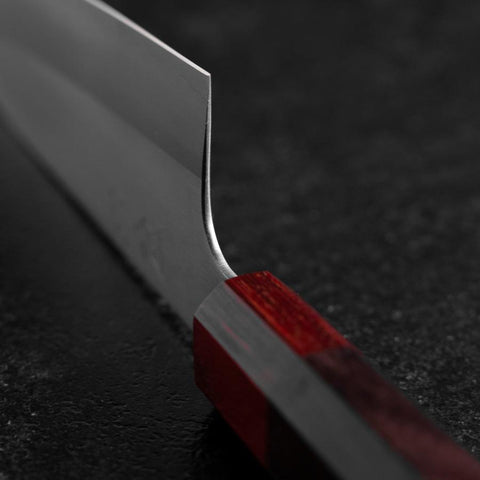 Santoku ZDP-189 Poliert Roter Rosenholz Griff 165mm-[Musashi]-[Japan-Küchenmesser]