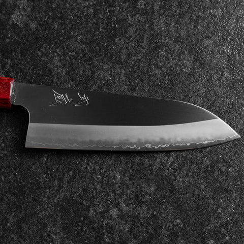 Santoku ZDP-189 Poliert Roter Rosenholz Griff 165mm-[Musashi]-[Japan-Küchenmesser]