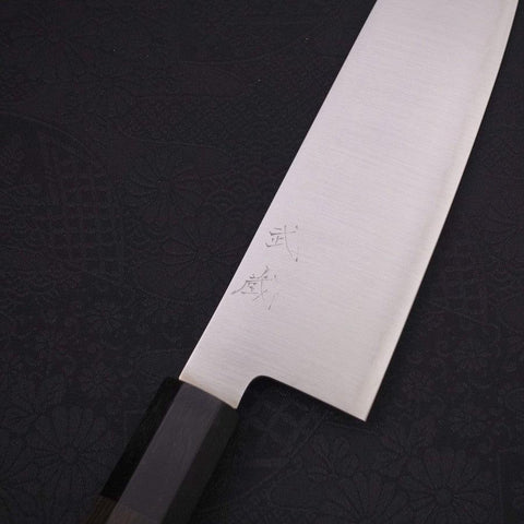 Santoku ZDP-189 Polished Buffalo Ebony Handle 180mm-[Musashi]-[Japan-Küchenmesser]
