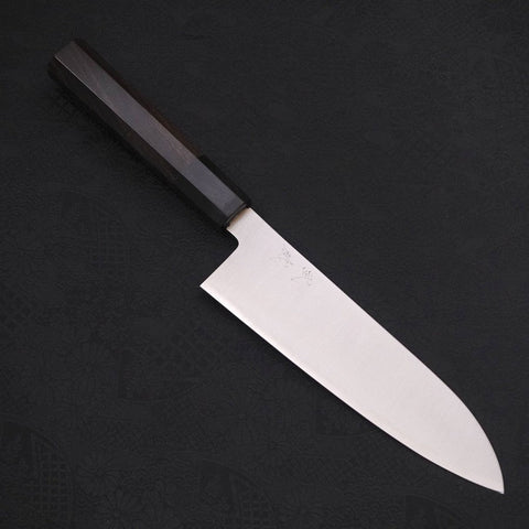 Santoku ZDP-189 Polished Buffalo Ebony Handle 180mm-[Musashi]-[Japan-Küchenmesser]