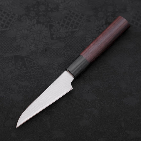 Schälmesser VG-10 Damast Rosenholz Griff 90mm-[Musashi]-[Japan-Küchenmesser]