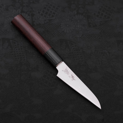 Schälmesser VG-10 Damast Rosenholz Griff 90mm-[Musashi]-[Japan-Küchenmesser]