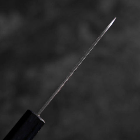 Schälmesser White Steel #2 Tsuchime Dunkelblauer Urushi Griff 80mm-[Musashi]-[Japan-Küchenmesser]