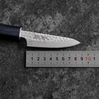 Schälmesser White Steel #2 Tsuchime Dunkelblauer Urushi Griff 80mm-[Musashi]-[Japan-Küchenmesser]