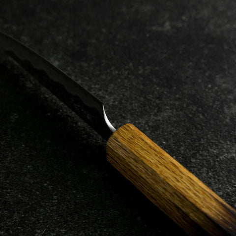 Schälmesser White Steel #2 Tsuchime Yaki Urushi Griff 80mm-[Musashi]-[Japan-Küchenmesser]