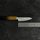 Schälmesser White Steel #2 Tsuchime Yaki Urushi Griff 80mm-[Musashi]-[Japan-Küchenmesser]