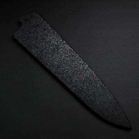 Schwarze-Ishime Saya Scheide für Gyuto mit Pin, 270mm-[Musashi]-[Japan-Küchenmesser]