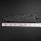 Schwarze-Ishime Saya Scheide für Gyuto mit Pin, 270mm-[Musashi]-[Japan-Küchenmesser]