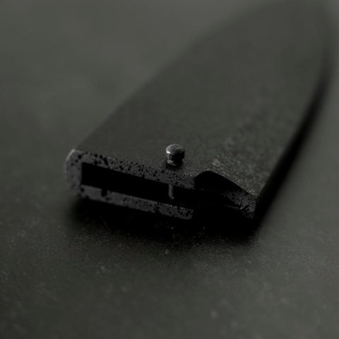 Schwarze Ishime Scheide für Deba mit Pin, 150mm-[Musashi]-[Japan-Küchenmesser]