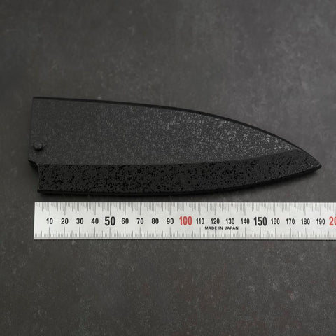 Schwarze Ishime Scheide für Deba mit Pin 150mm-[Musashi]-[Japan-Küchenmesser]