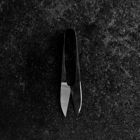Schwarze Stickereischere Poliert 105mm-[Musashi]-[Japan-Küchenmesser]