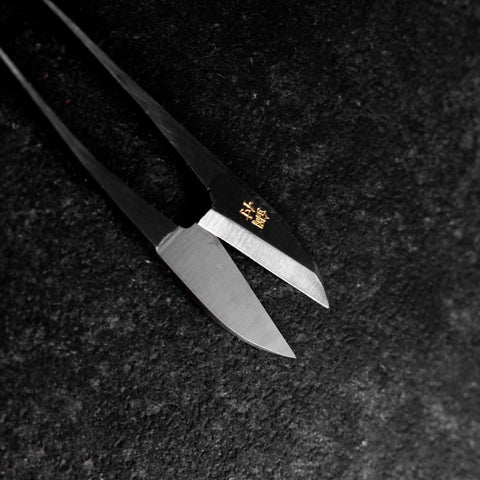 Schwarze Stickereischere Poliert 105mm-[Musashi]-[Japan-Küchenmesser]