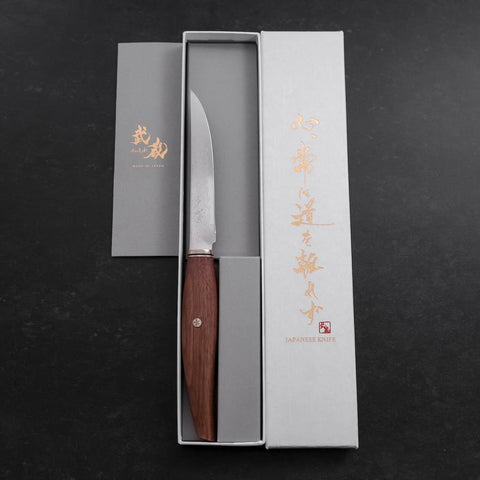 Steakmesser VG-10 Damast Walnussholz Griff 115mm-[Musashi]-[Japan-Küchenmesser]