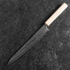 Sujihiki 440C Nashiji Damast Kagami Weißer Urushi Griff 240mm-[Musashi]-[Japan-Küchenmesser]