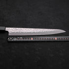 Sujihiki AUS-10 Nashiji Damast Dunkelblauer Urushi Griff 240mm-[Musashi]-[Japan-Küchenmesser]