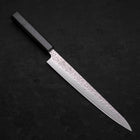 Sujihiki AUS-10 Nashiji Damast Dunkelblauer Urushi Griff 240mm-[Musashi]-[Japan-Küchenmesser]