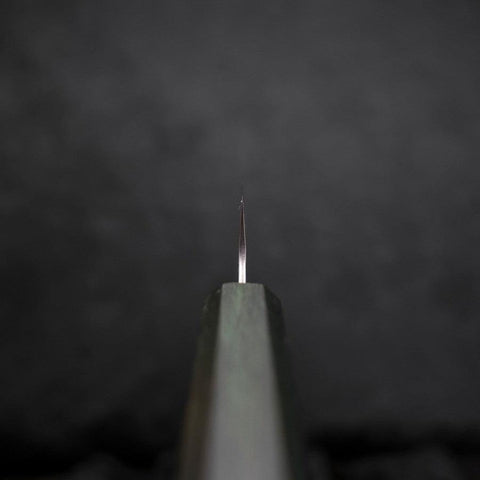 Sujihiki AUS-10 Nashiji Damast Grüner Urushi-Griff 240mm-[Musashi]-[Japan-Küchenmesser]