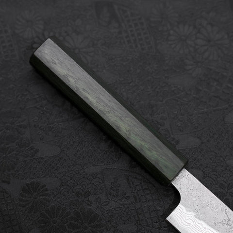 Sujihiki AUS-10 Nashiji Damast Grüner Urushi-Griff 240mm-[Musashi]-[Japan-Küchenmesser]