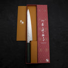 Sujihiki AUS-10 Nashiji Damast Grüner Urushi-Griff 240mm-[Musashi]-[Japan-Küchenmesser]