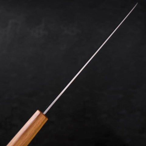 Sujihiki AUS-10 Poliert Eichenholz Griff 240mm-[Musashi]-[Japan-Küchenmesser]