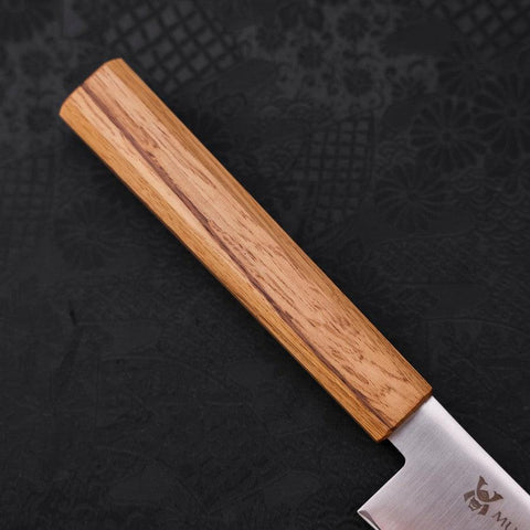 Sujihiki AUS-10 Poliert Eichenholz Griff 240mm-[Musashi]-[Japan-Küchenmesser]