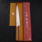 Sujihiki AUS-10 Poliert Eichenholz Griff 240mm-[Musashi]-[Japan-Küchenmesser]